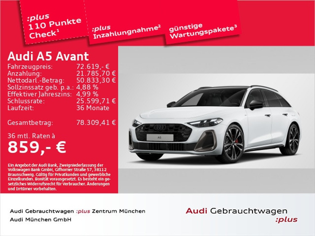 Audi A5 Avant Quattro S-Tronic Hybride