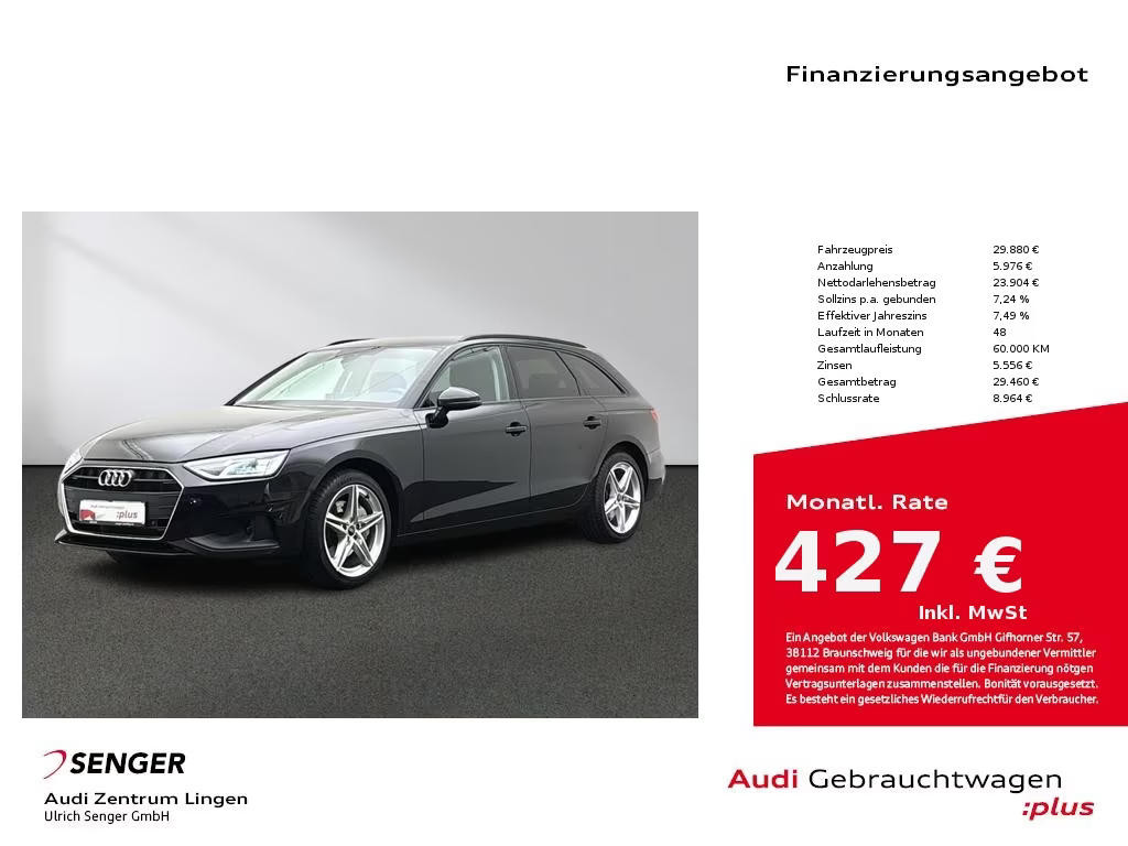 Audi A4 Avant S-Tronic 40 TDI