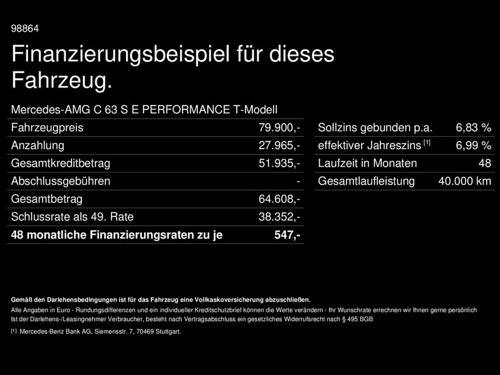 Mercedes-Benz A-Klasse AMG C Estate C 63 AMG