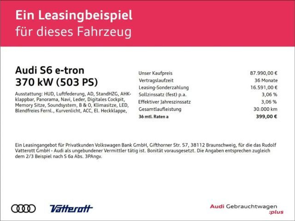 Audi S6 e-tron