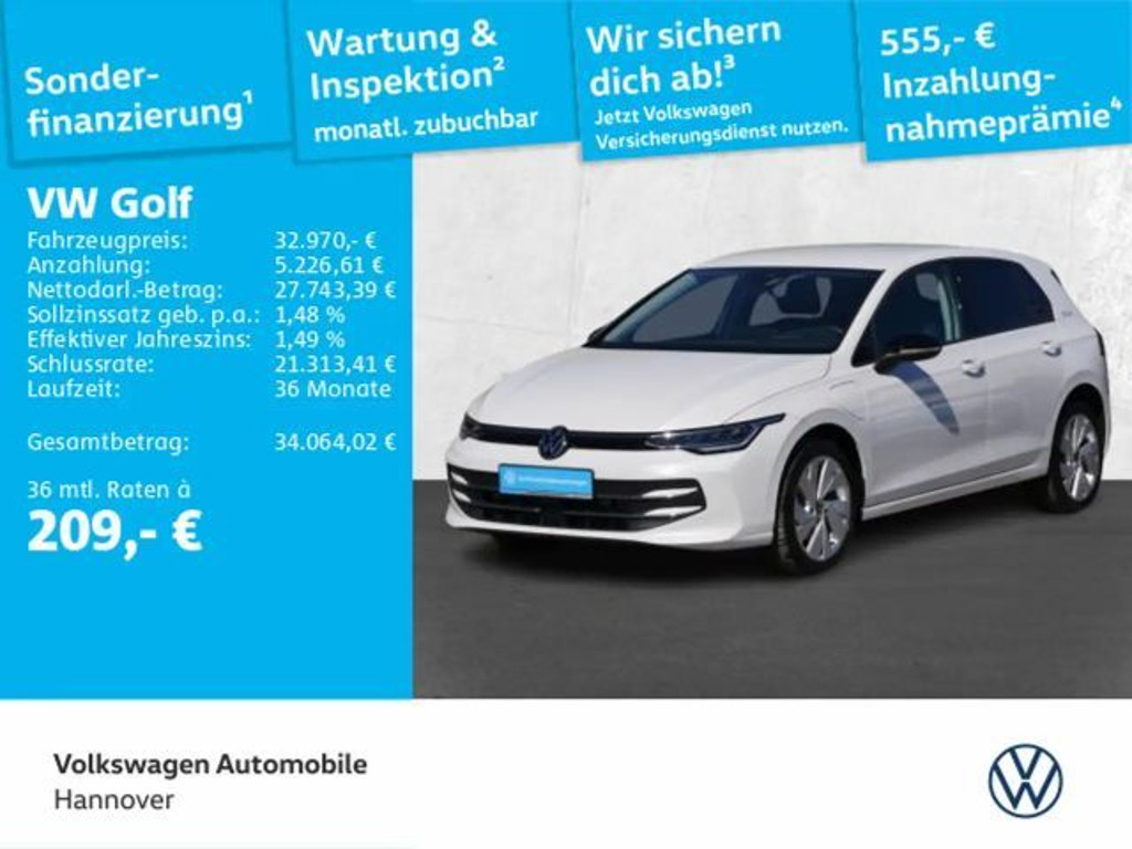 Volkswagen Golf DSG eHybrid 1.5 TSI Golf VIII