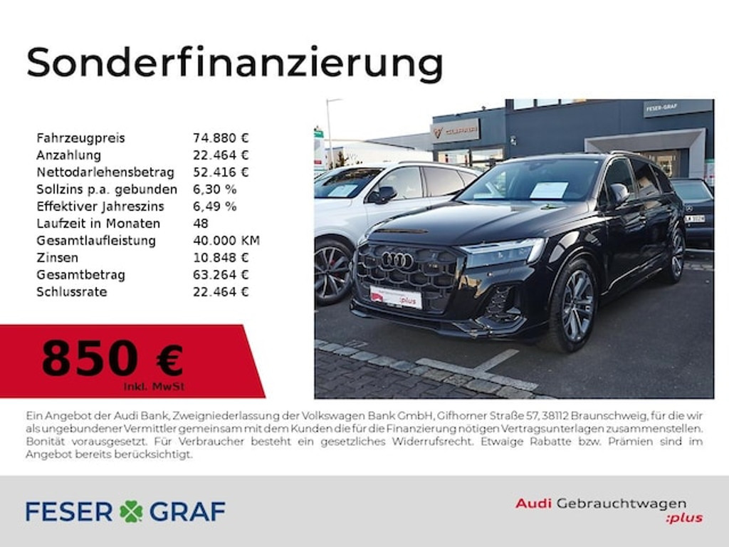 Audi Q7 Quattro S-Line 50 TDI