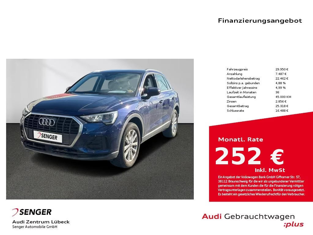 Audi Q3 S-Tronic Hybride 45 TFSI