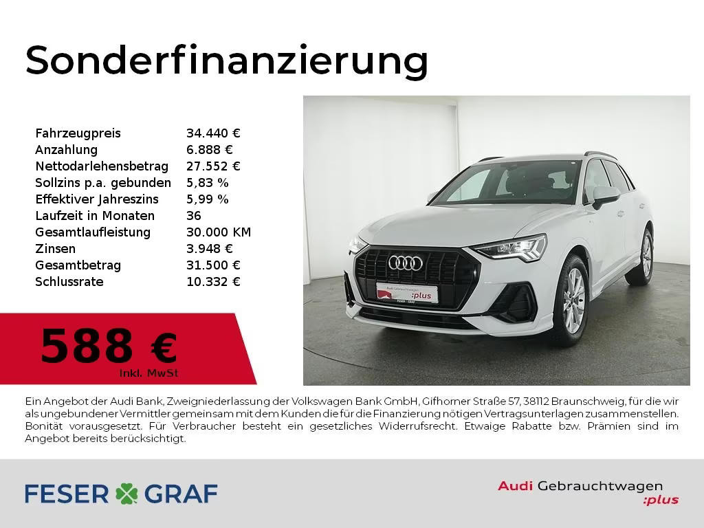 Audi Q3 S-Line S-Tronic 35 TFSI