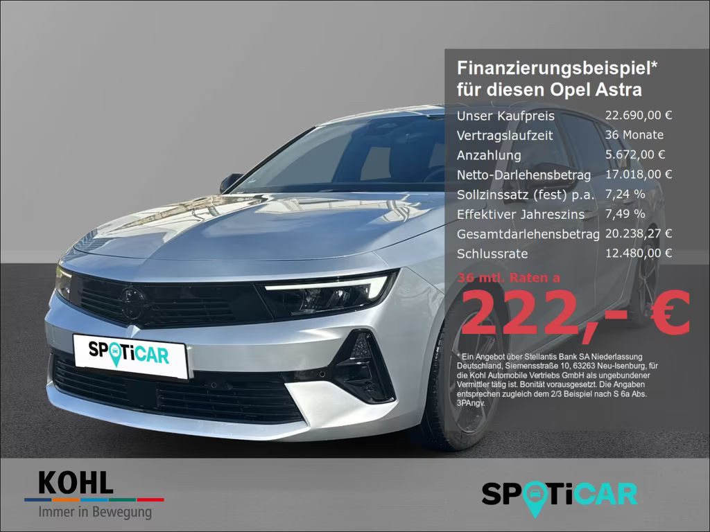 Opel Astra Sports Tourer Grand Sport 1.2 Turbo Turbo GS-Line
