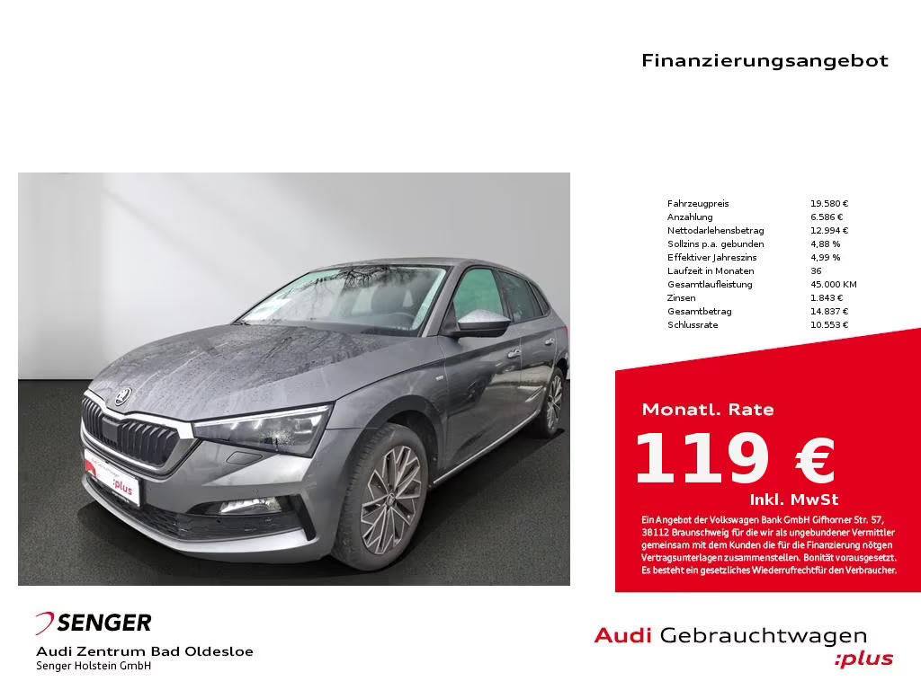 Skoda Scala 1.0 TSI Tour