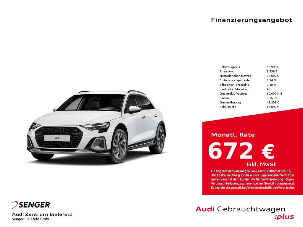 Audi A3 S-Tronic Hybride 40 TFSI