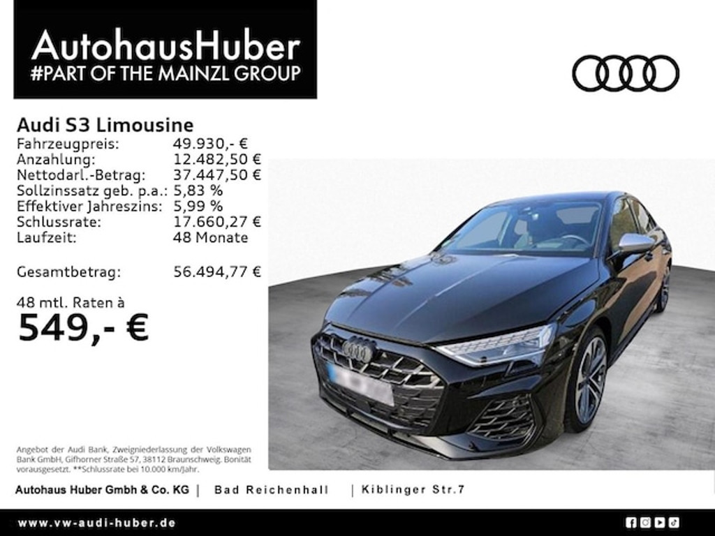 Audi S3 Sedan Quattro S-Tronic