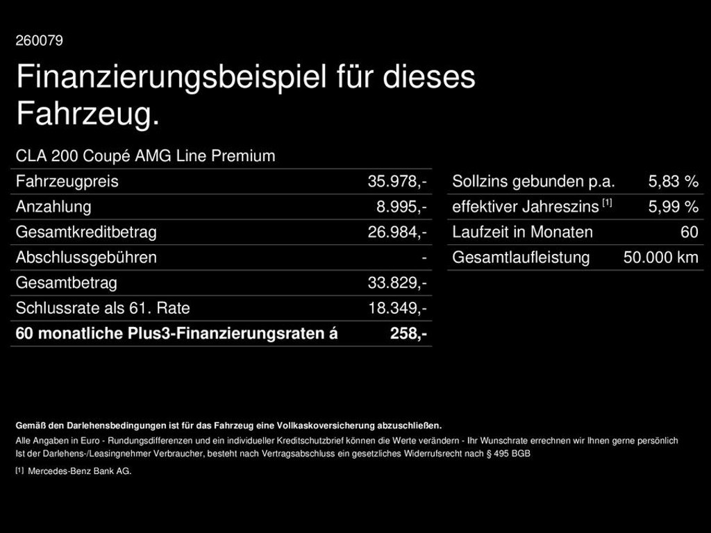 Mercedes-Benz CLA-Klasse CLA 200 AMG Line Coupé Premium