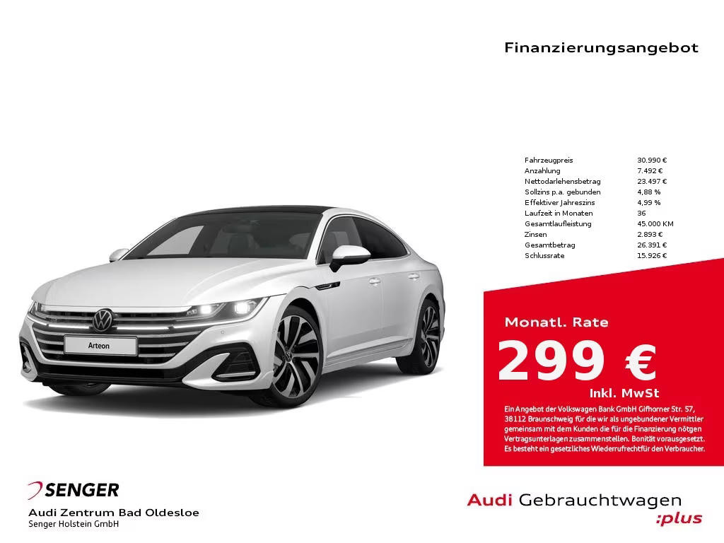 Volkswagen Arteon R-Line 2.0 TDI