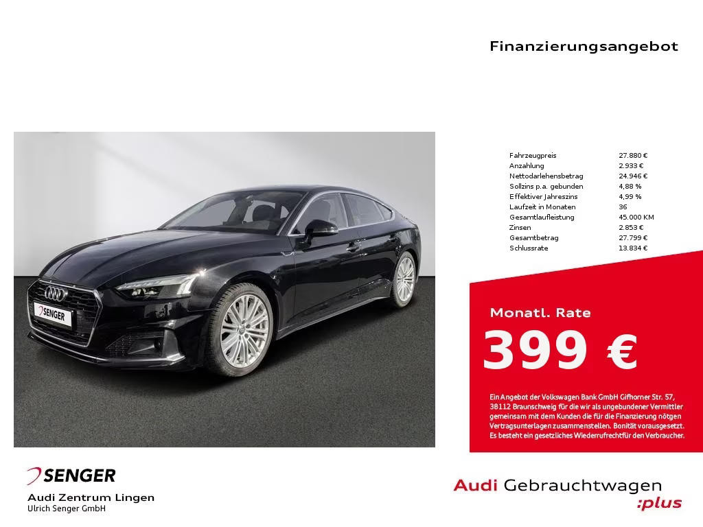 Audi A5 Sportback 40 TFSI