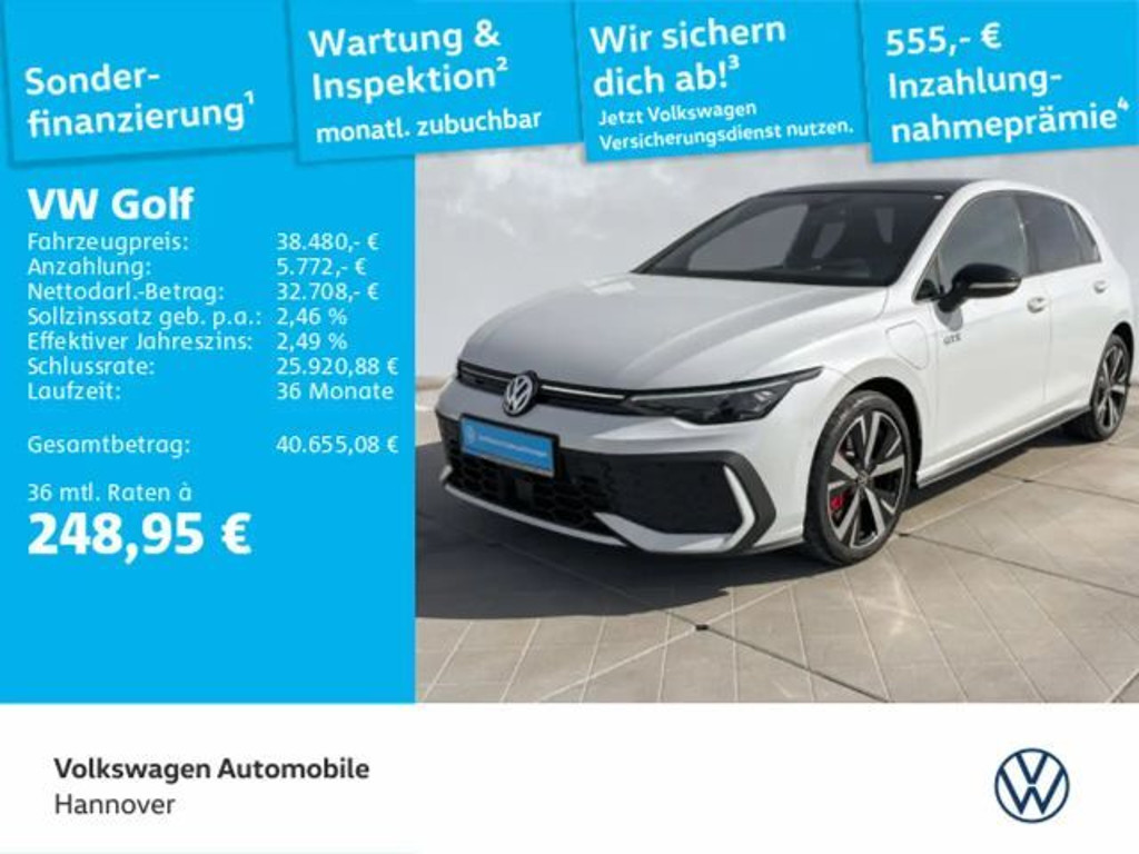 Volkswagen Golf DSG GTE eHybrid 1.5 TSI Golf VIII