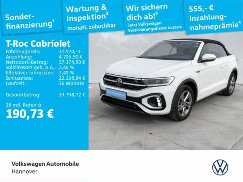 Volkswagen T-Roc DSG Cabriolet R-Line 1.5 TSI