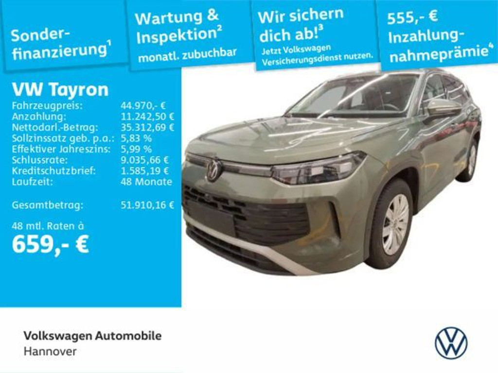 Volkswagen Tayron DSG Life eHybrid 1.5 TSI