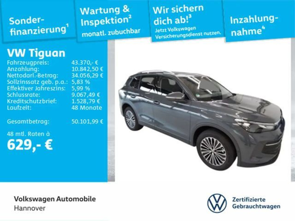 Volkswagen Tiguan DSG Life eHybrid 1.5 TSI