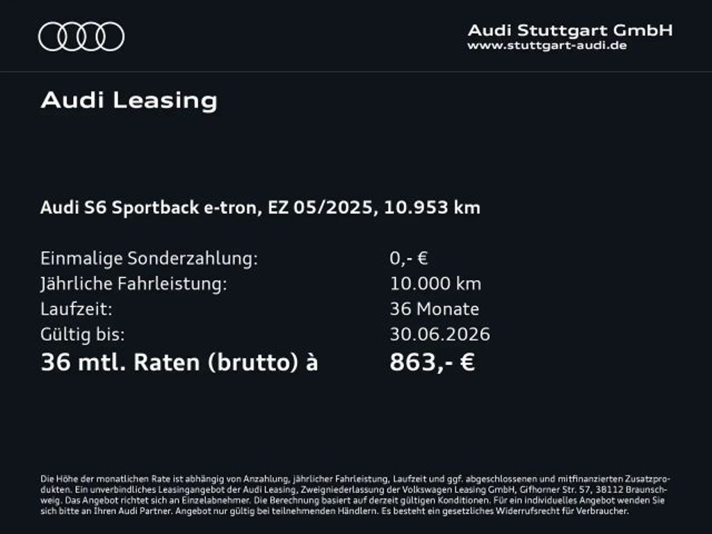 Audi S6 e-tron