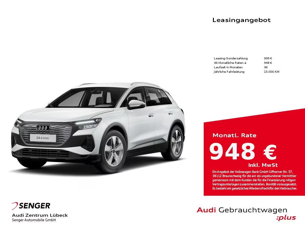 Audi Q4 e-tron 45 Navi HuD Kamera AHK Audi connect