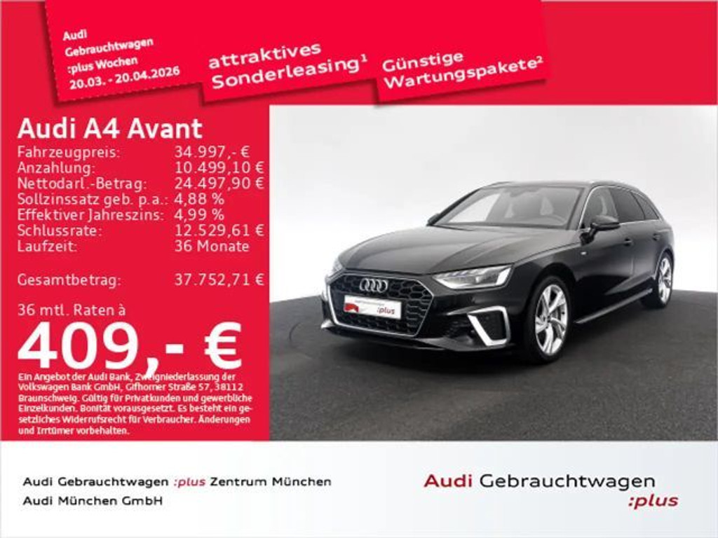 Audi A4 S-Line S-Tronic 40 TDI