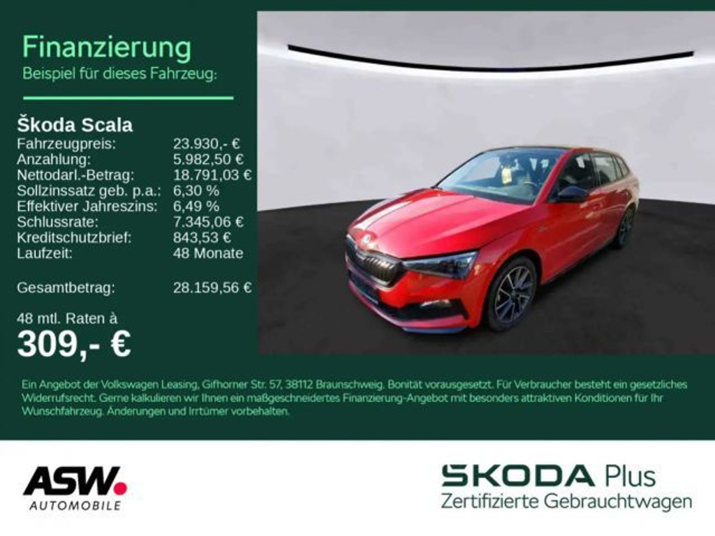 Skoda Scala Monte Carlo 1.5 TSI
