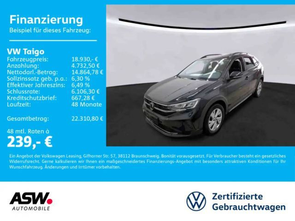 Volkswagen Taigo Life 1.0 TSI