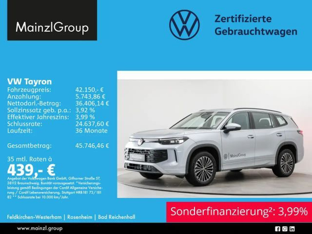 Volkswagen Tayron DSG Life 2.0 TDI
