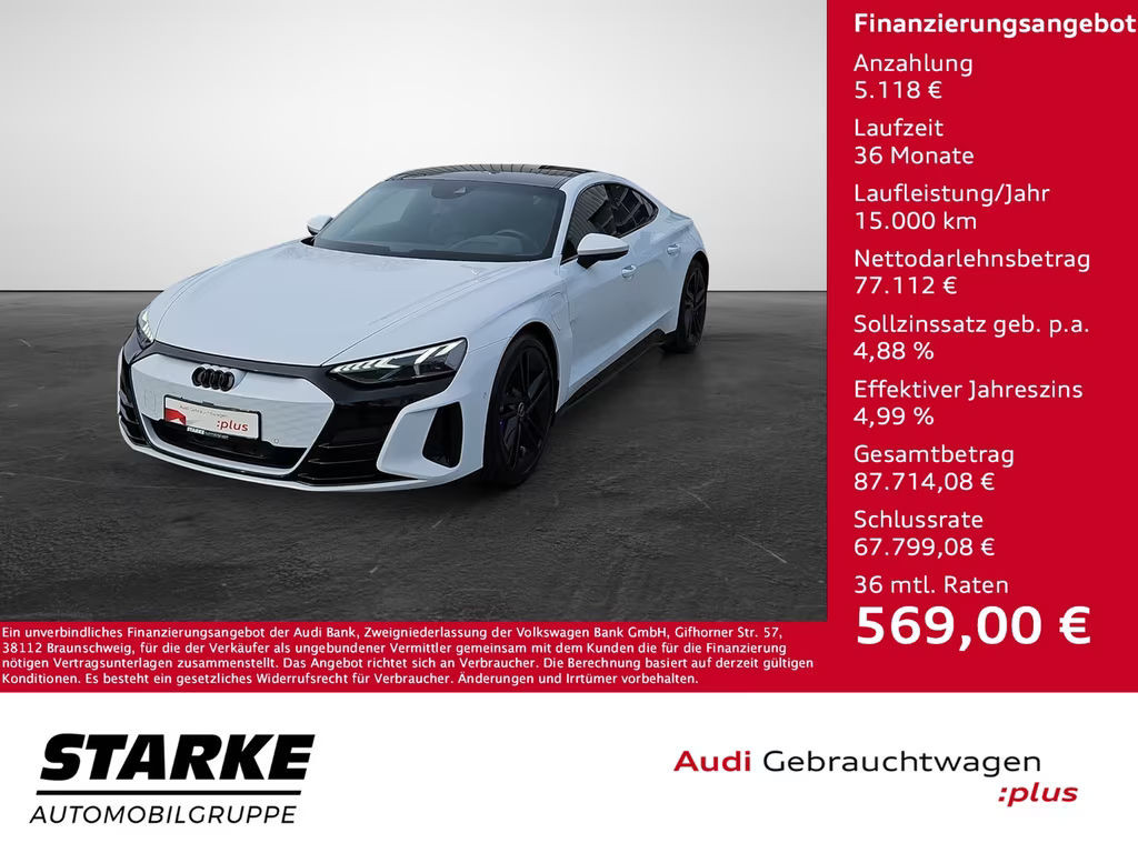 Audi RS e-tron GT Remote Pano Matrix 22 kW RS Designp