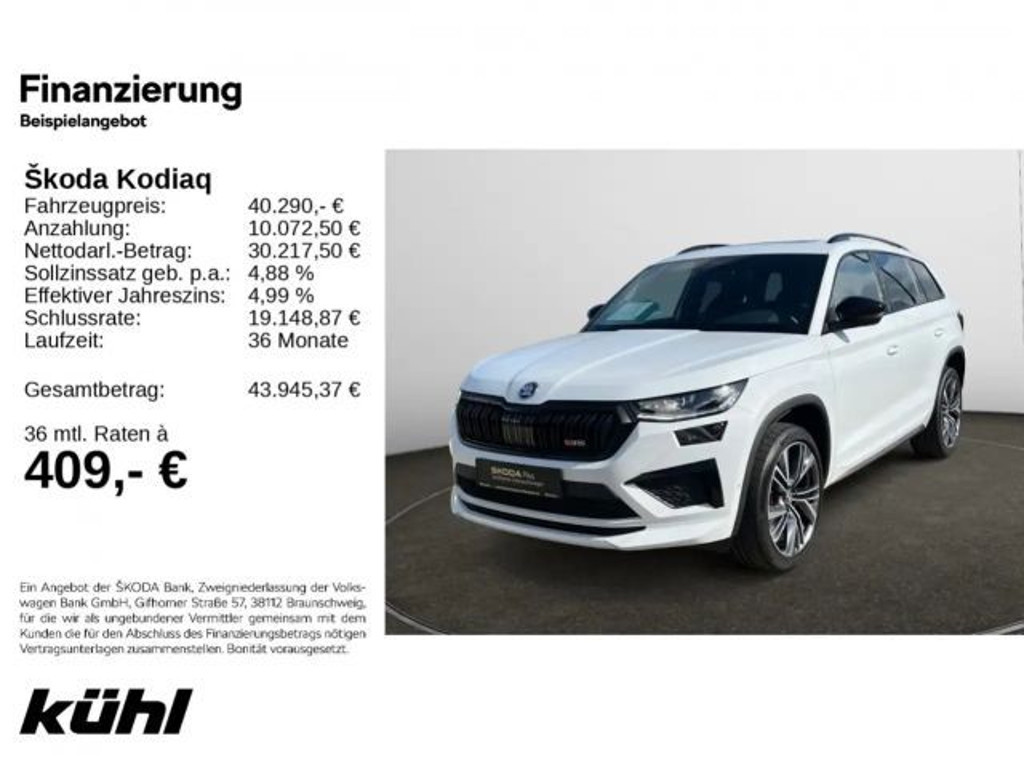 Skoda Kodiaq 4x4 RS 2.0 TSI