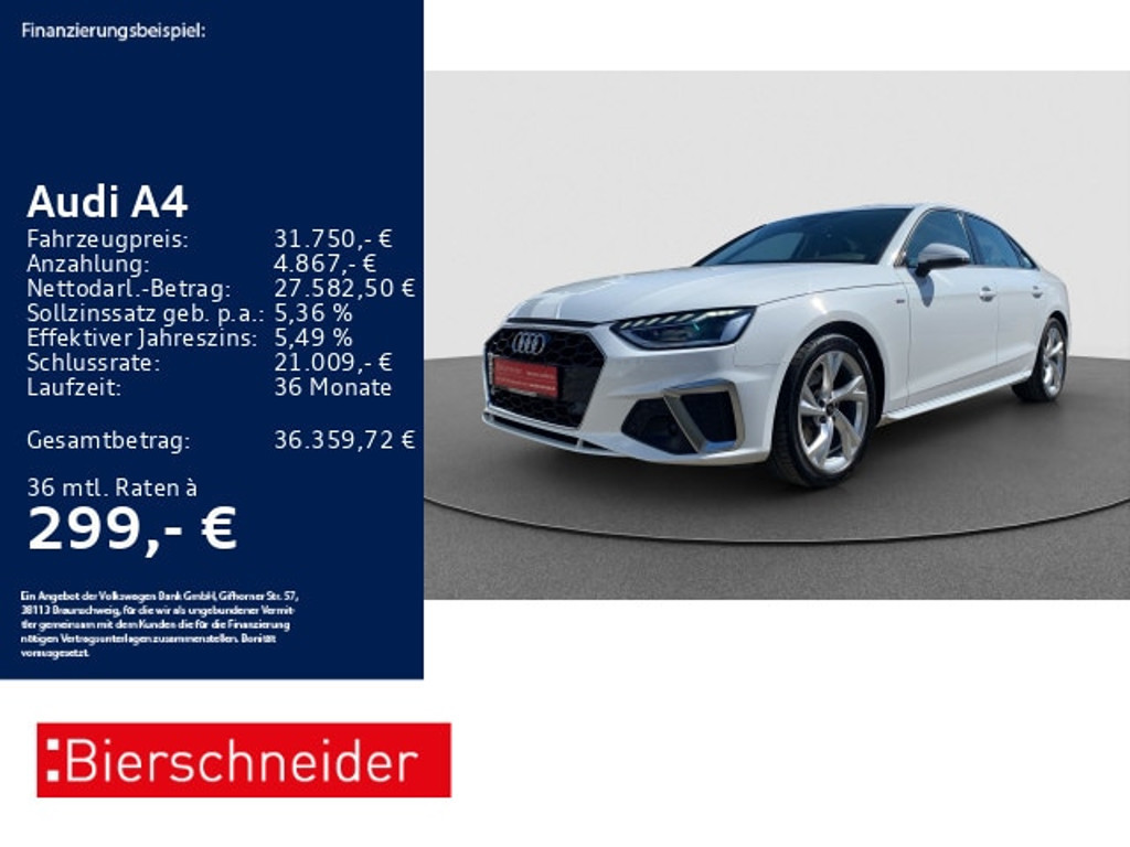 Audi A4 Sedan S-Line S-Tronic 35 TFSI