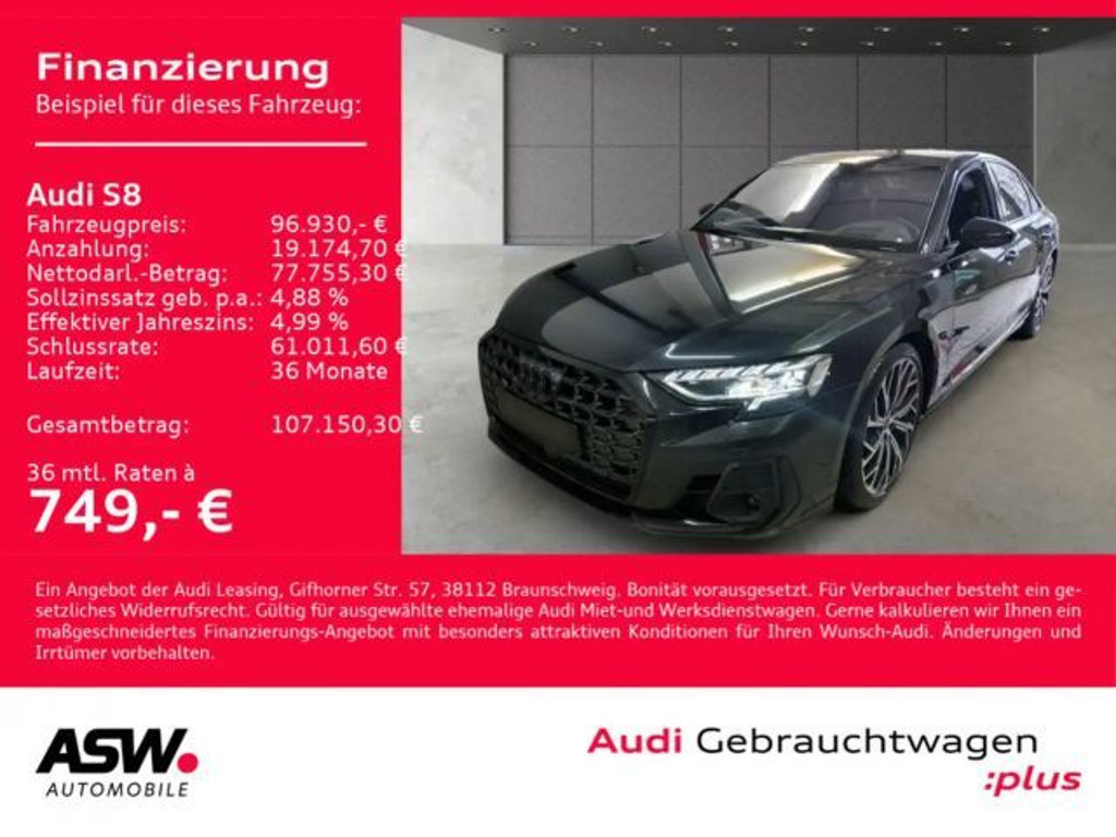 Audi S8 Quattro 4.0 TFSI