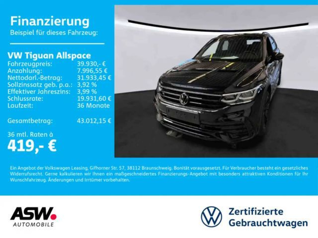 Volkswagen Tiguan DSG Allspace R-Line 2.0 TDI