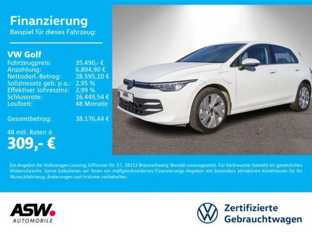Volkswagen Golf DSG Style eHybrid