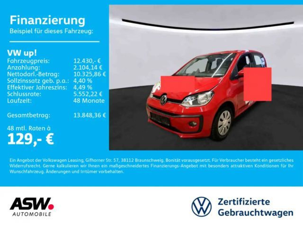 Volkswagen up! Move up! Move