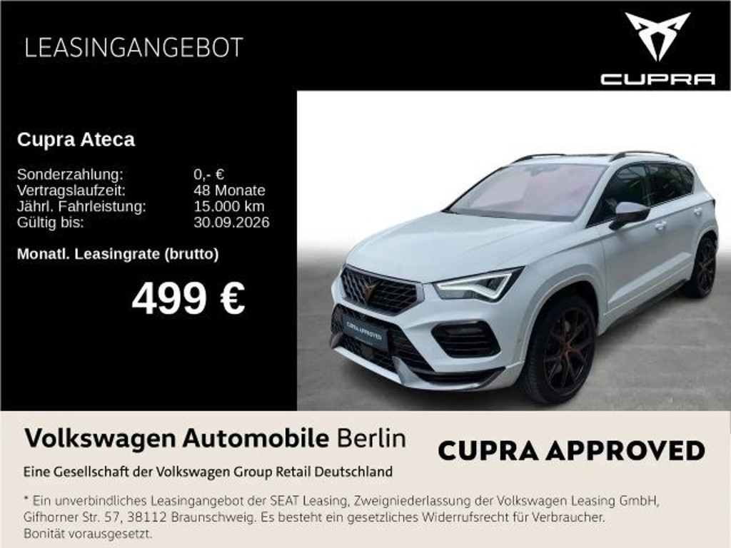 Cupra Ateca 4Drive 2.0 TSI DSG VZ