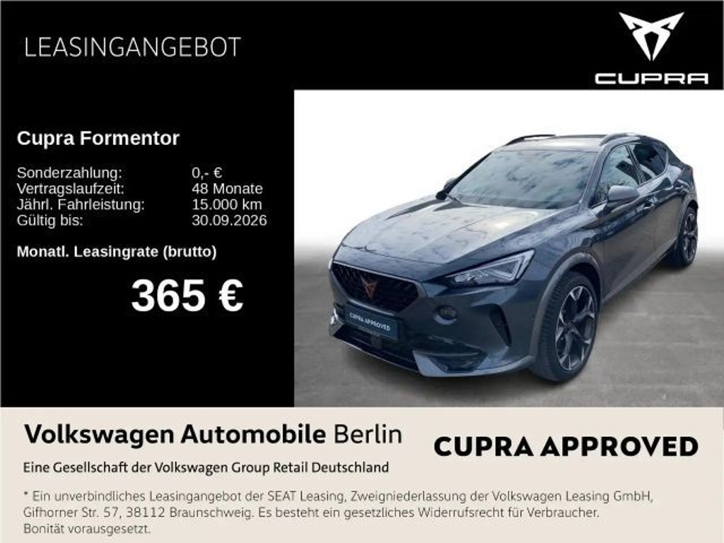 Cupra Formentor 4Drive 2.0 TSI DSG VZ