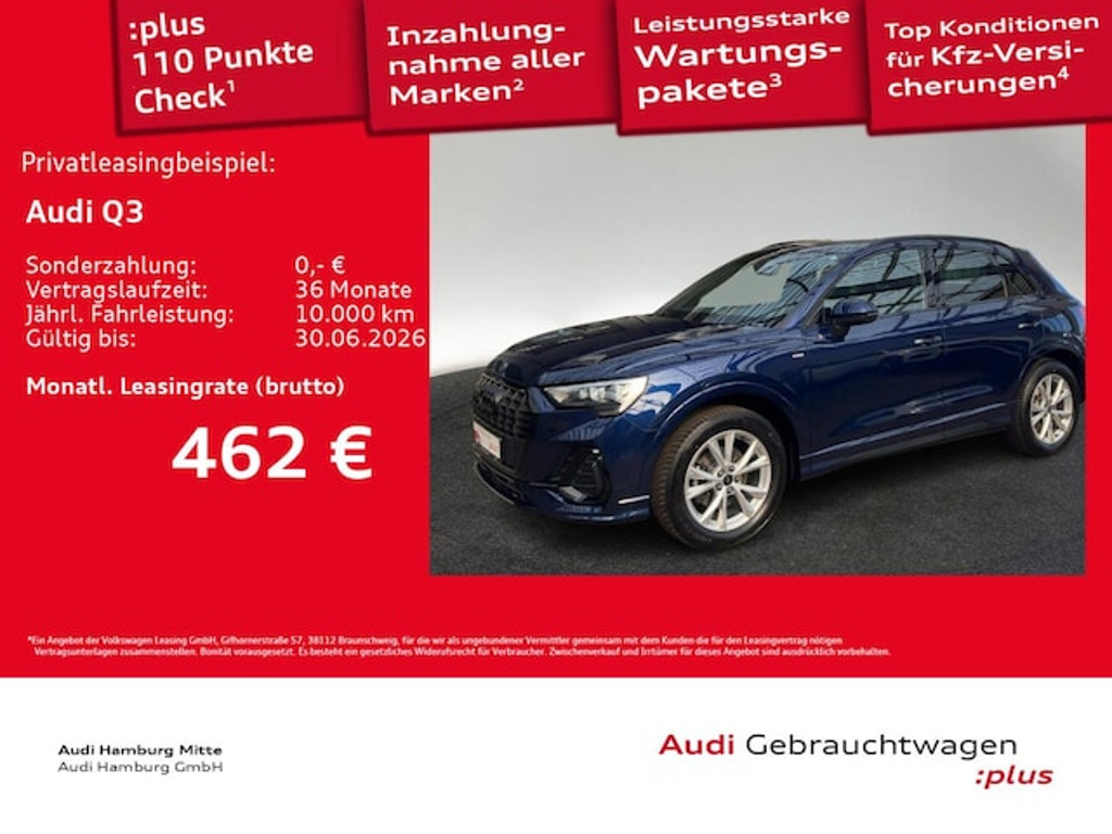 Audi Q3 S-Line S-Tronic 35 TFSI