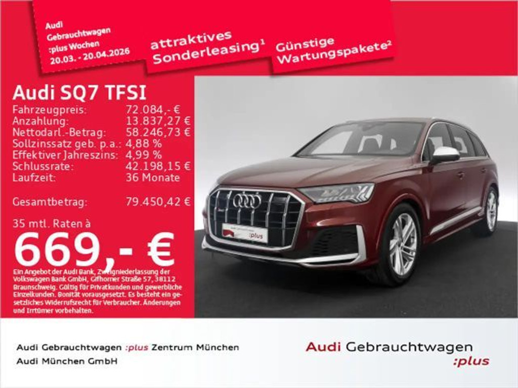 Audi SQ7 tiptr. 7-Sitzer/AHK/B&O
