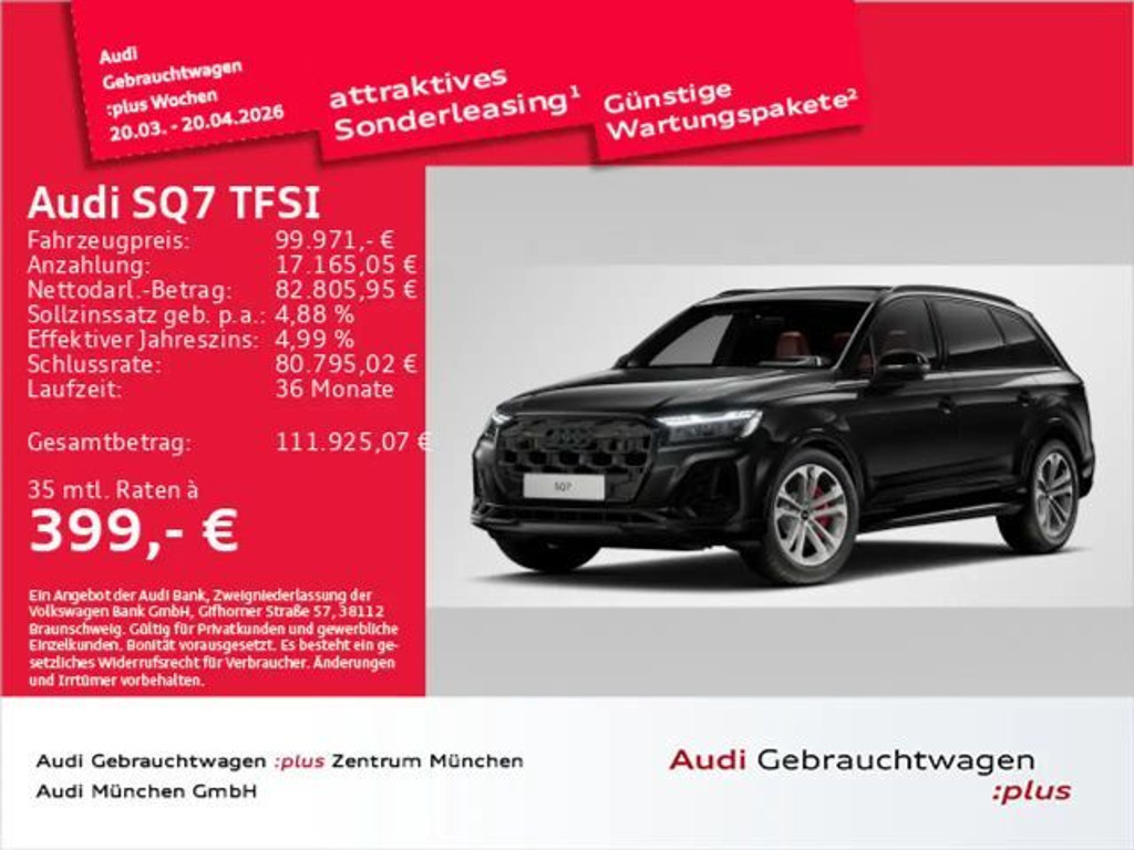 Audi SQ7 HD-Matrix/ACC/StdHzg/B&O/HUD/Kamera/AHK