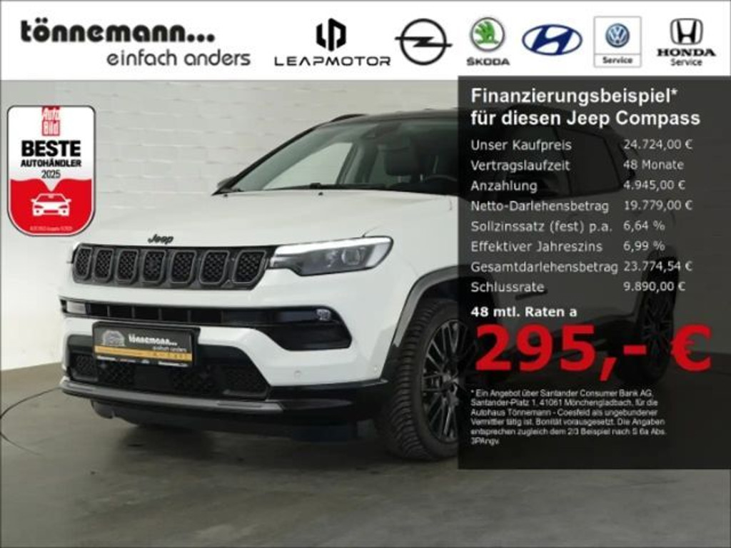 Jeep Compass S MHEV DCT+LED+NAVI+360 GRAD KAMERA+SITZ-/LENKRADH