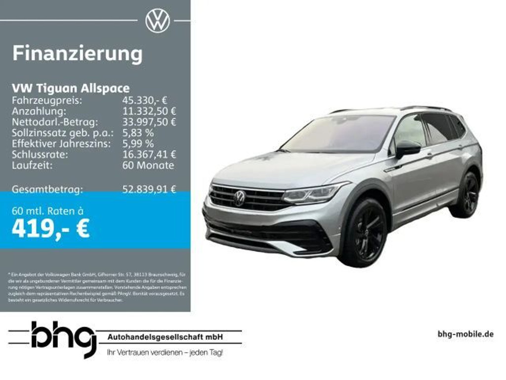 Volkswagen Tiguan 4Motion DSG Allspace R-Line 2.0 TDI