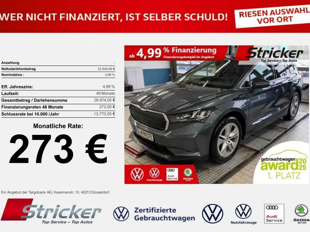 Skoda Enyaq iV iV60 273,-ohne Anzahlung Navi Kamera