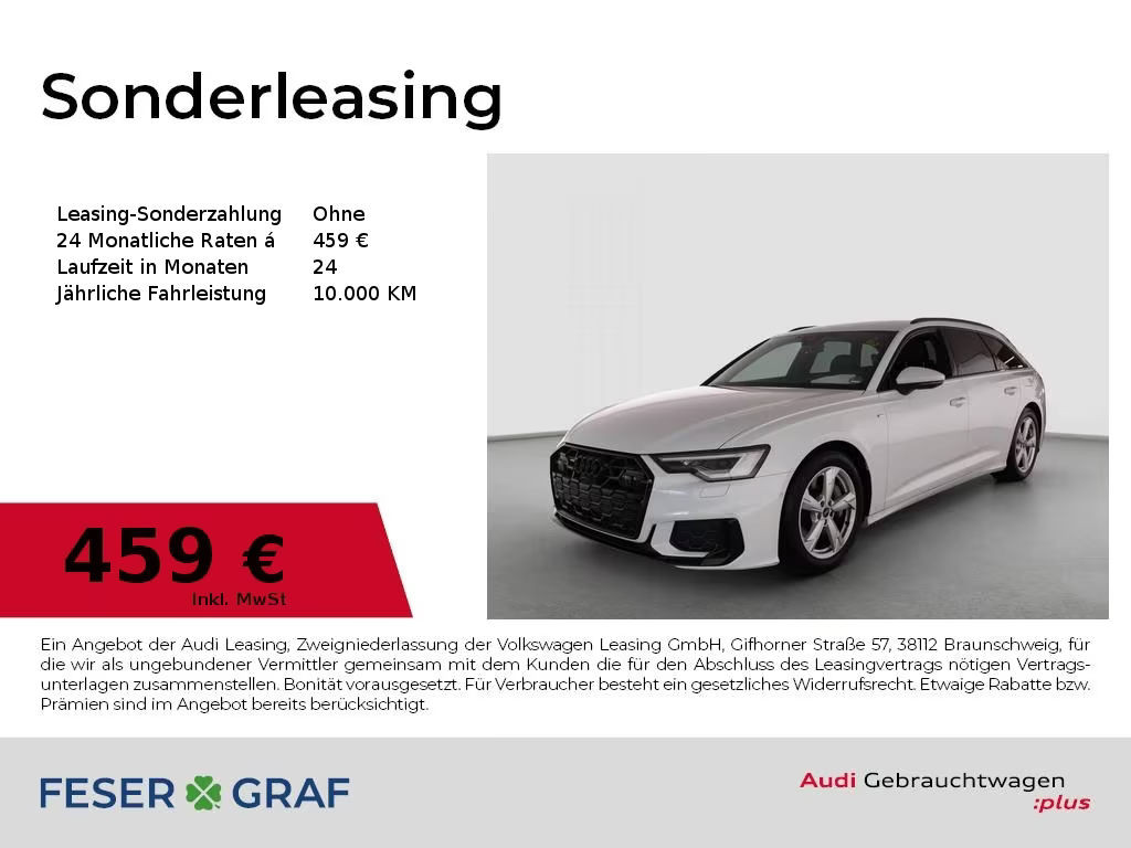 Audi A6 Avant Quattro S-Line Hybride 50 TFSI