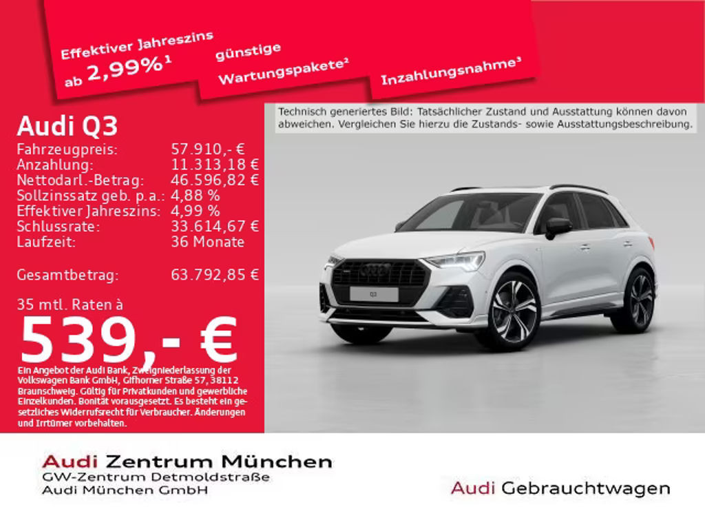 Audi Q3 Quattro S-Line 40 TFSI