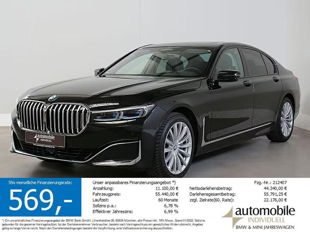 BMW 7 Serie 740 xDrive Executive Sedan 740d