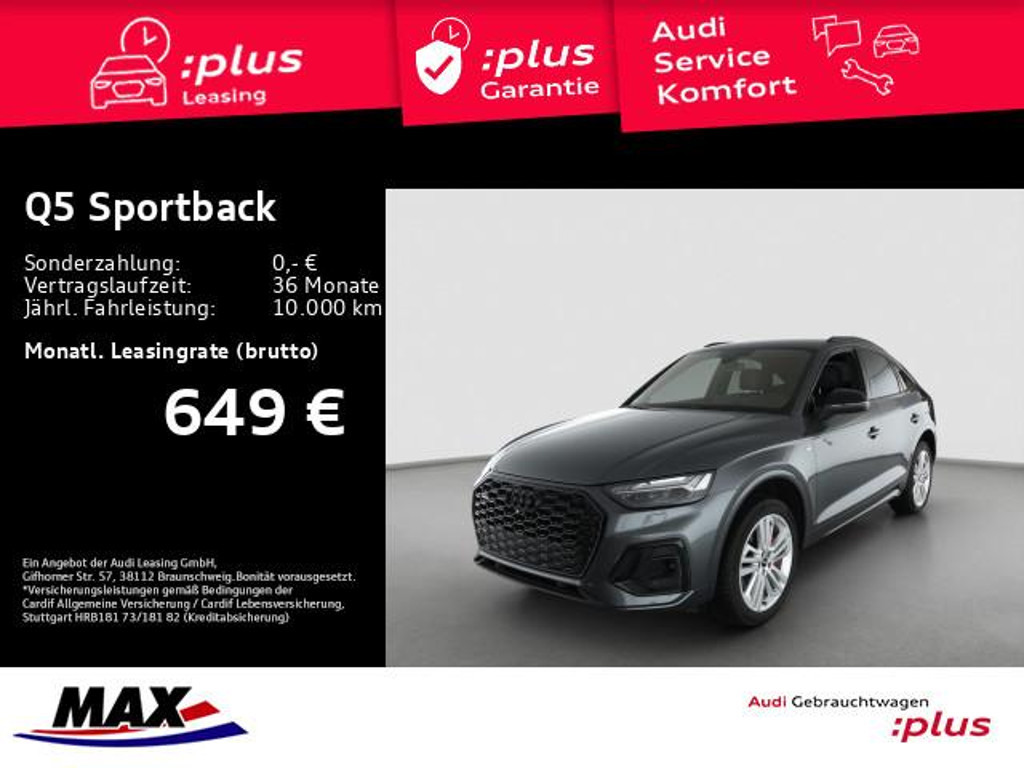 Audi Q5 Sportback Quattro Business S-Line Hybride 55 TFSI