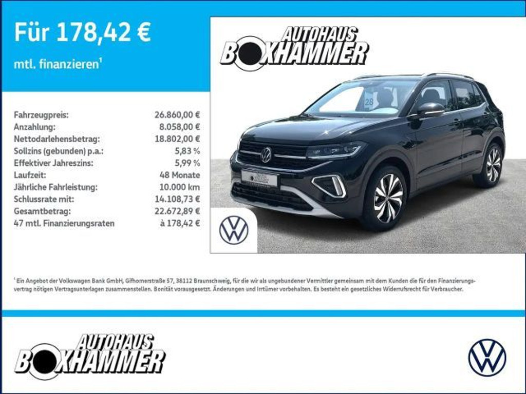 Volkswagen T-Cross DSG Style 1.0 TSI