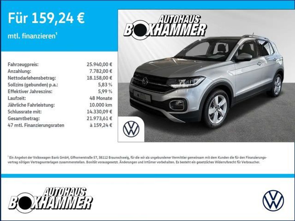 Volkswagen T-Cross DSG Style 1.0 TSI