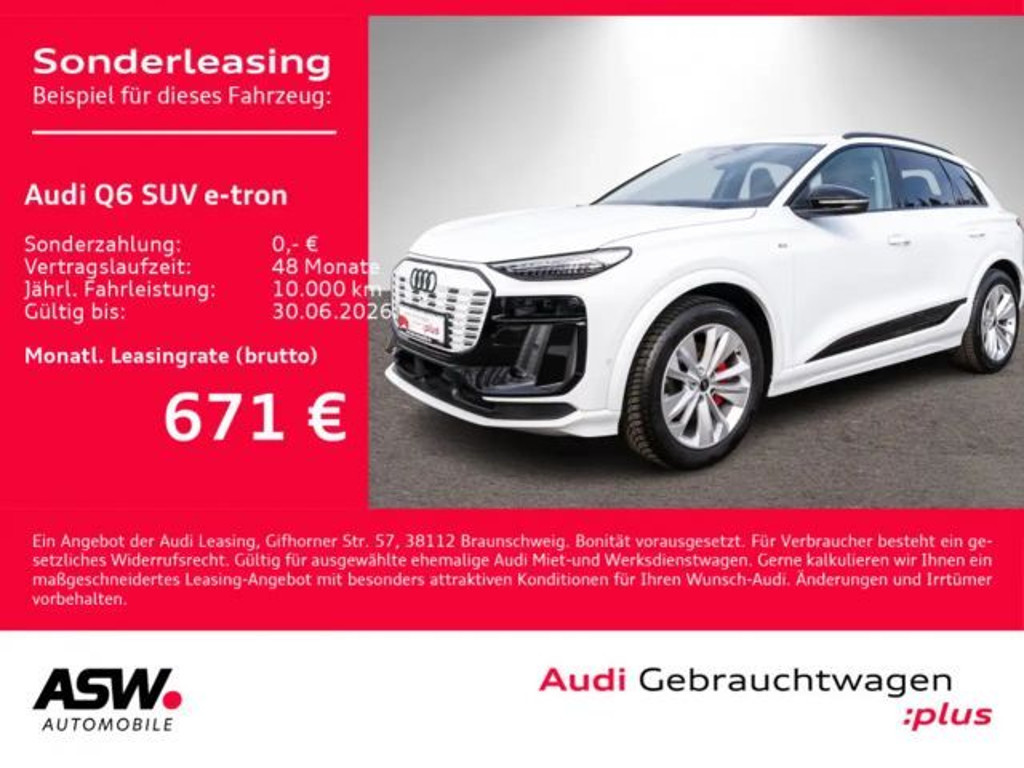 Audi Q6 e-tron S-Line Performance