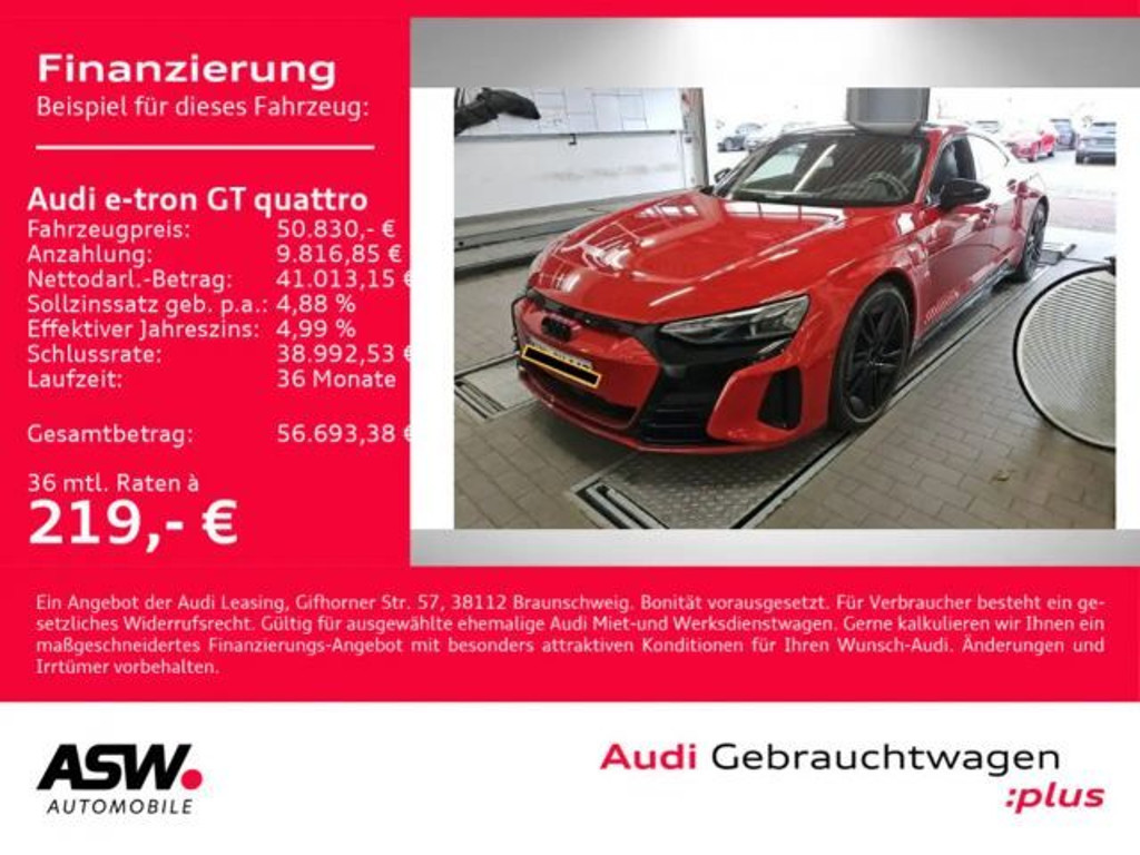 Audi e-tron GT NAVI MATRIX ACC HUD VC 360°