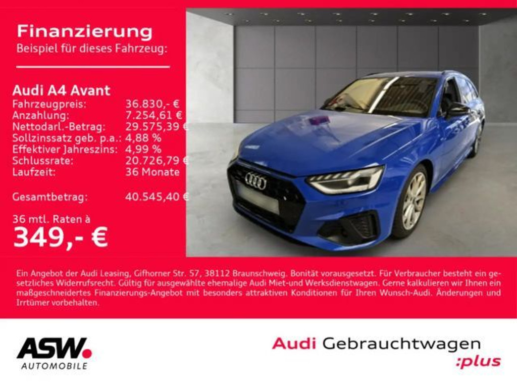 Audi A4 Quattro S-Line 40 TDI
