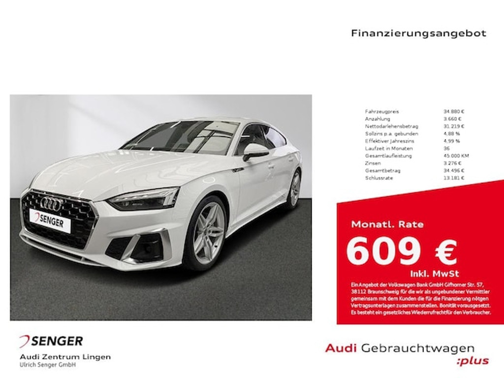 Audi A5 Sportback S-Tronic 40 TFSI